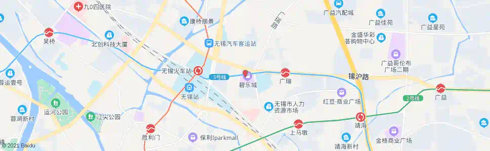 无锡锡沪路(华润万家乐都汇)_公交站地图_无锡公交_妙搜公交查询2025
