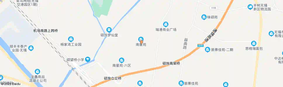 无锡南星苑小学_公交站地图_无锡公交_妙搜公交查询2025
