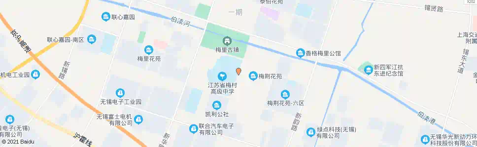 无锡梅荆花园西大门_公交站地图_无锡公交_妙搜公交查询2025