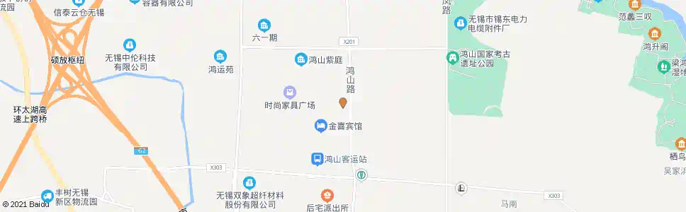 无锡鸿山镇_公交站地图_无锡公交_妙搜公交查询2025