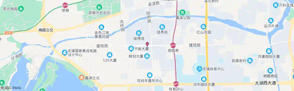 无锡西园里_公交站地图_无锡公交_妙搜公交查询2025