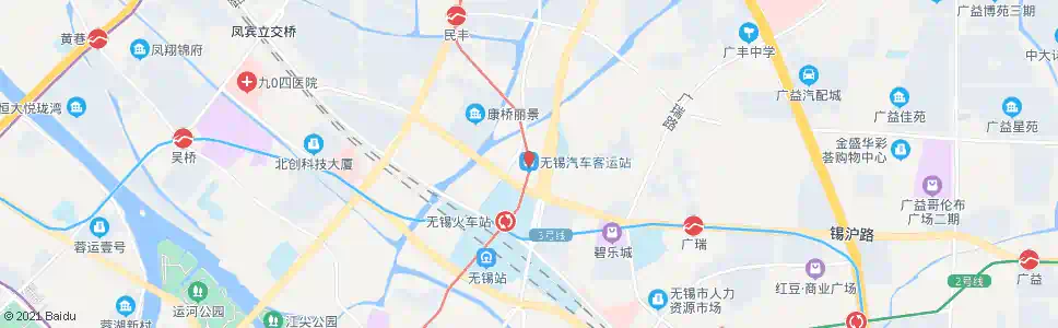 无锡无锡汽车站_公交站地图_无锡公交_妙搜公交查询2025