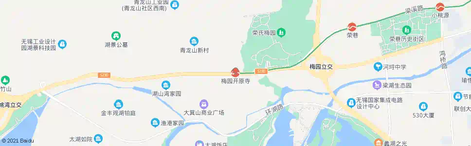 无锡梅园开原寺站_公交站地图_无锡公交_妙搜公交查询2025