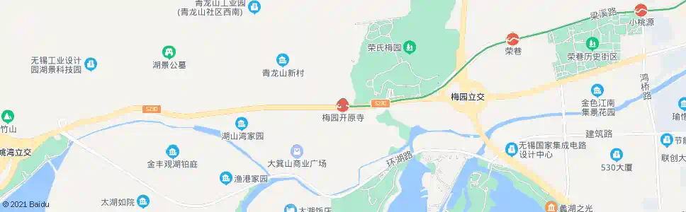 无锡梅园_公交站地图_无锡公交_妙搜公交查询2025