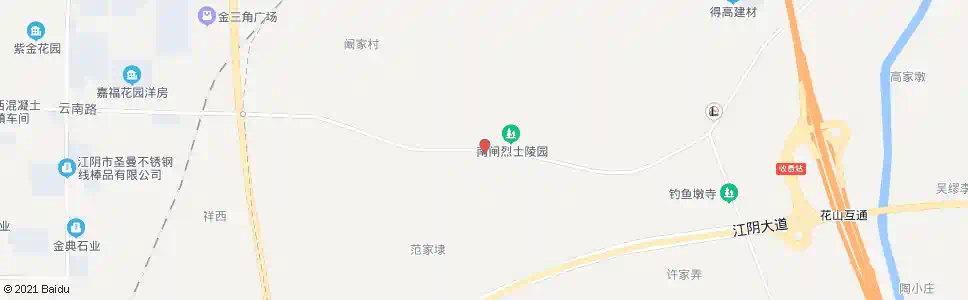 无锡花山公墓_公交站地图_无锡公交_妙搜公交查询2025