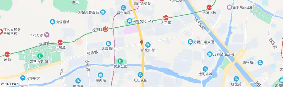 无锡梁清路(青祁路)_公交站地图_无锡公交_妙搜公交查询2025