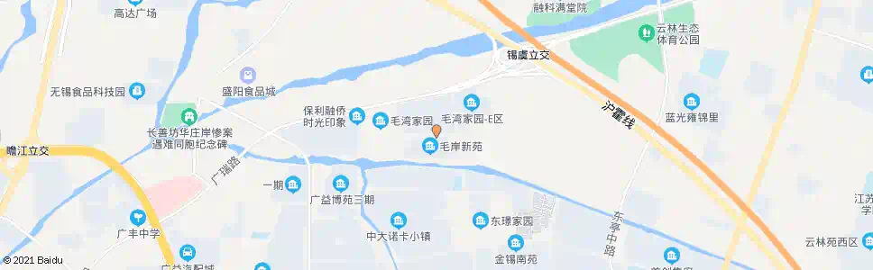 无锡毛岸新苑_公交站地图_无锡公交_妙搜公交查询2025