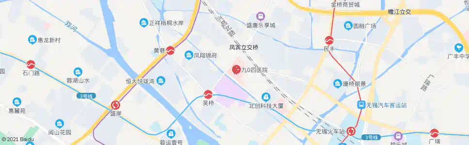 无锡101医院_公交站地图_无锡公交_妙搜公交查询2025