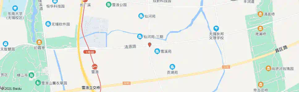 无锡清源路(五湖大道)_公交站地图_无锡公交_妙搜公交查询2025