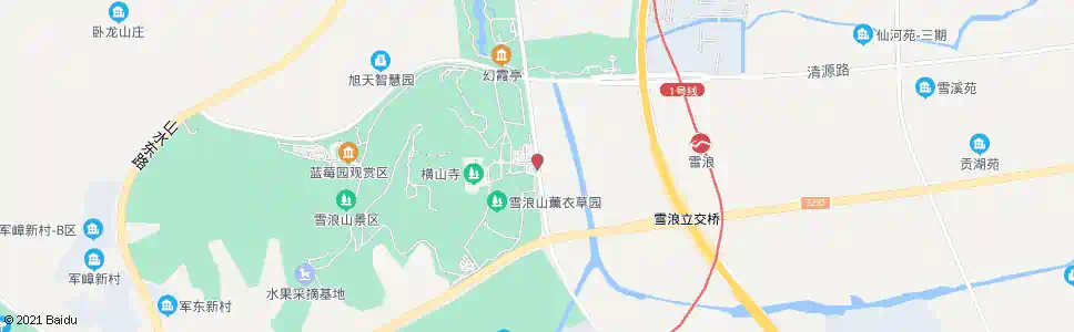 无锡横山寺(雪浪山生态园)_公交站地图_无锡公交_妙搜公交查询2025
