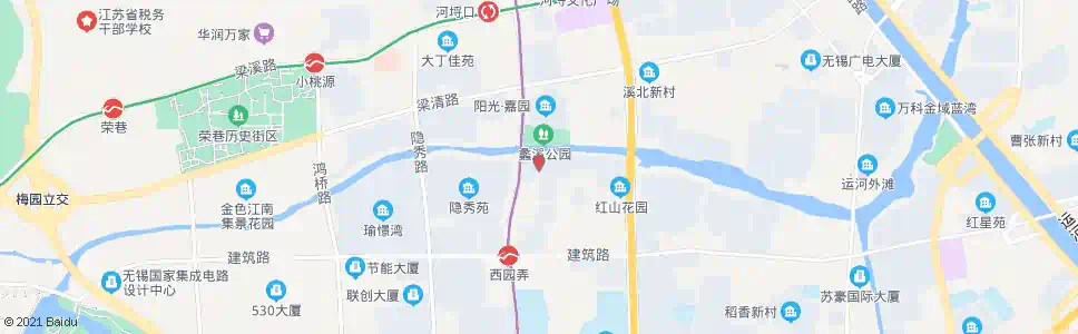 无锡景鸿苑_公交站地图_无锡公交_妙搜公交查询2025