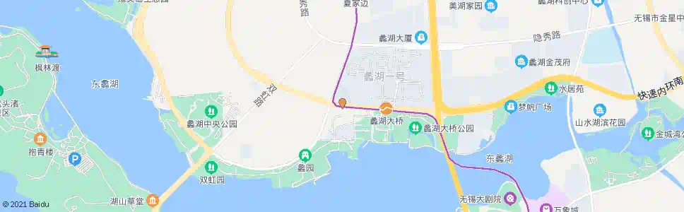 无锡蠡溪路(湖滨饭店)_公交站地图_无锡公交_妙搜公交查询2025