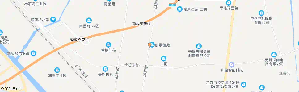 无锡丽景佳苑南_公交站地图_无锡公交_妙搜公交查询2025