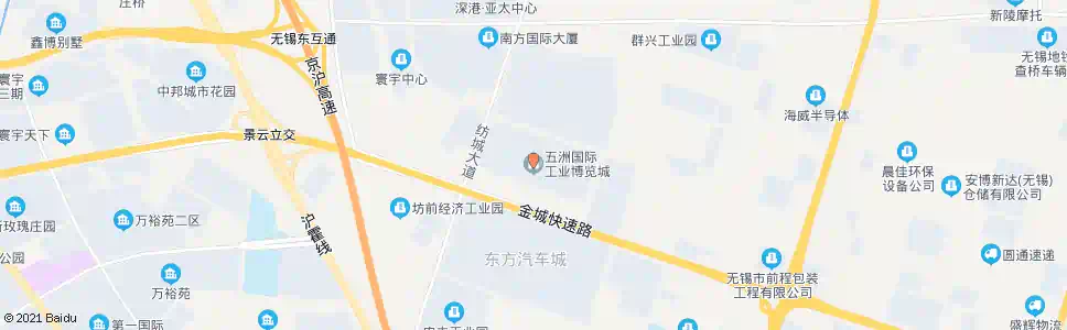 无锡五洲工业博览城_公交站地图_无锡公交_妙搜公交查询2025