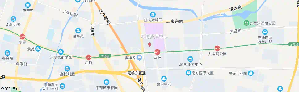 无锡宜家家居(先锋路)_公交站地图_无锡公交_妙搜公交查询2025