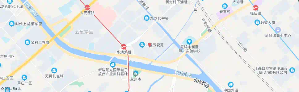 无锡古运五爱苑_公交站地图_无锡公交_妙搜公交查询2025