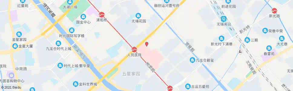 无锡人民医院北门_公交站地图_无锡公交_妙搜公交查询2025