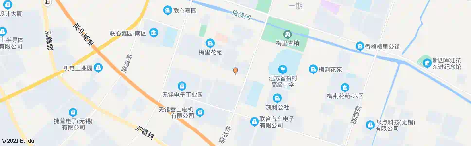 无锡新华路(梅育路)_公交站地图_无锡公交_妙搜公交查询2025