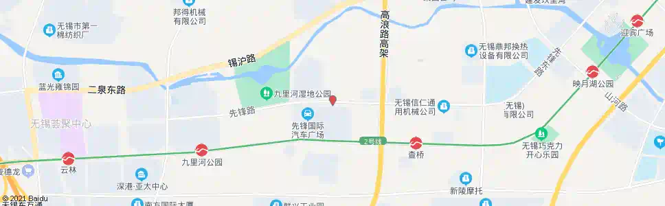 无锡春风路(先锋路)_公交站地图_无锡公交_妙搜公交查询2025