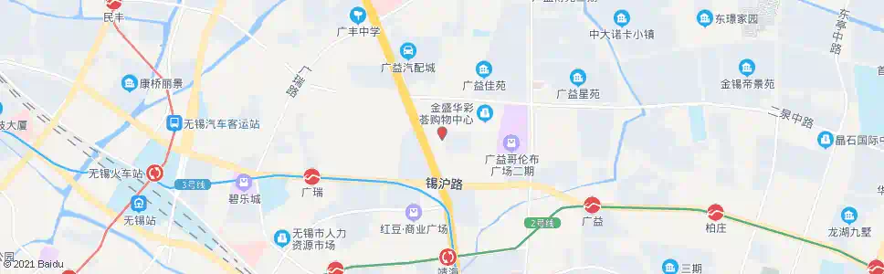 无锡锡沪装饰市场_公交站地图_无锡公交_妙搜公交查询2025