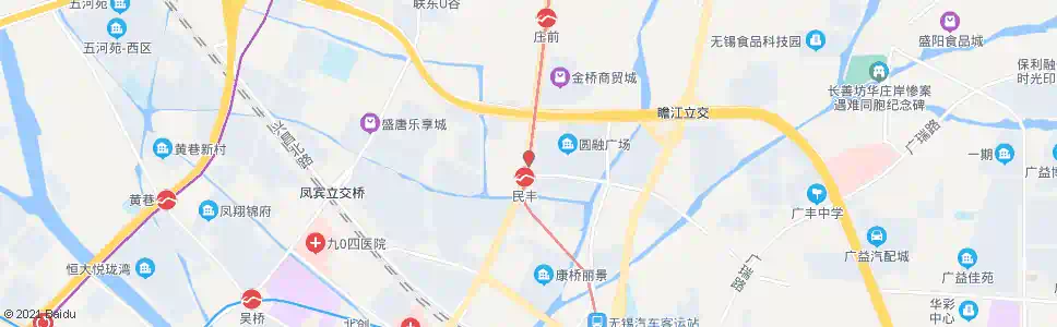 无锡民丰路(锡澄路)_公交站地图_无锡公交_妙搜公交查询2025