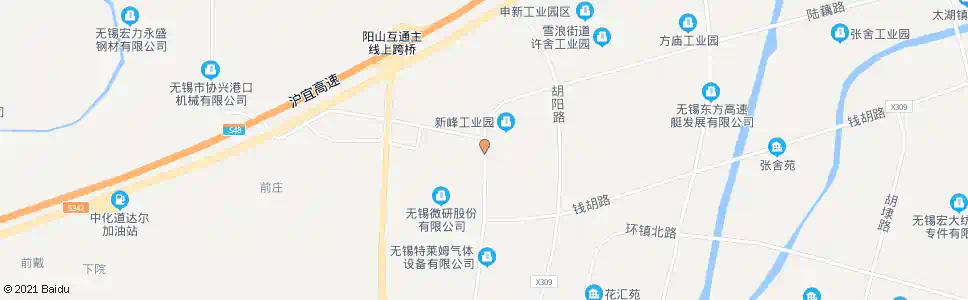 无锡夏荷路(鸿翔路)_公交站地图_无锡公交_妙搜公交查询2025