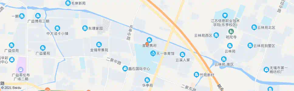 无锡天一中学(新明路)_公交站地图_无锡公交_妙搜公交查询2025