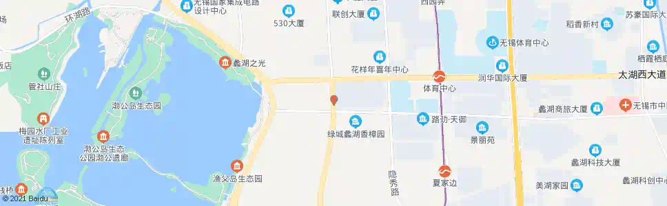 无锡鸿桥路(中南西路)_公交站地图_无锡公交_妙搜公交查询2025