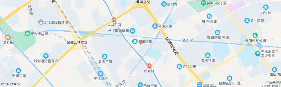无锡长江路(前卫路)_公交站地图_无锡公交_妙搜公交查询2025