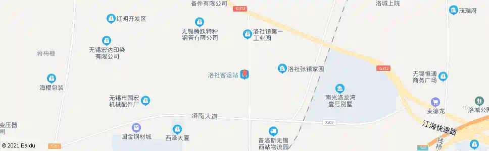 无锡洛社_公交站地图_无锡公交_妙搜公交查询2025