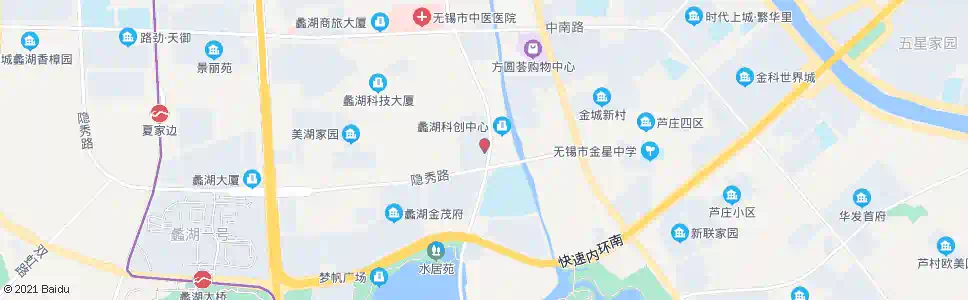 无锡隐秀路(五湖大道)_公交站地图_无锡公交_妙搜公交查询2025
