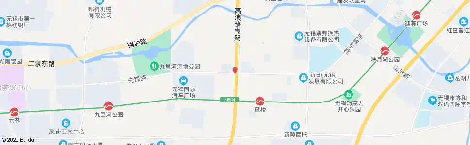 无锡新锡路(先锋路)_公交站地图_无锡公交_妙搜公交查询2025