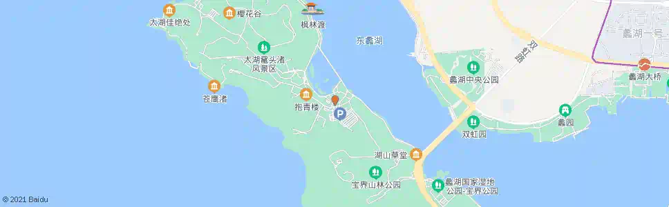 无锡鼋头渚(充山)_公交站地图_无锡公交_妙搜公交查询2025