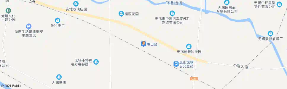 无锡惠山大道_公交站地图_无锡公交_妙搜公交查询2025