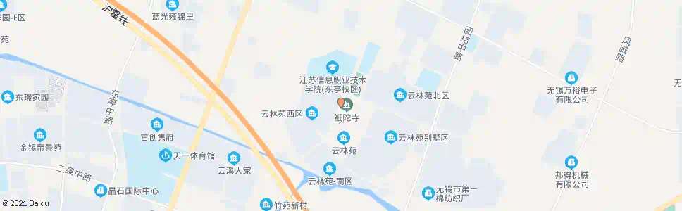 无锡祇陀寺_公交站地图_无锡公交_妙搜公交查询2025