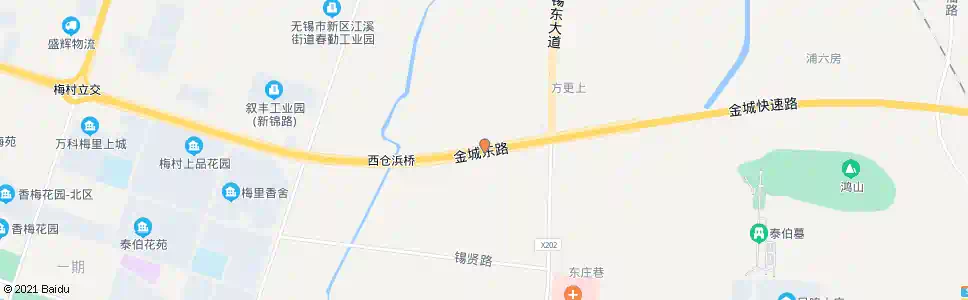 无锡锡东大道(西仓)_公交站地图_无锡公交_妙搜公交查询2025