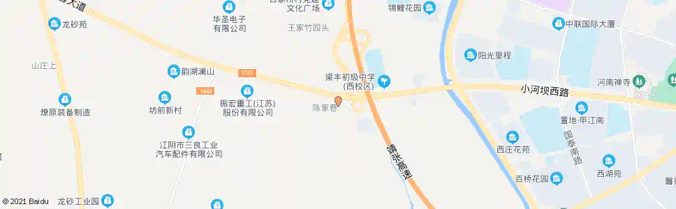 无锡陈家巷_公交站地图_无锡公交_妙搜公交查询2025