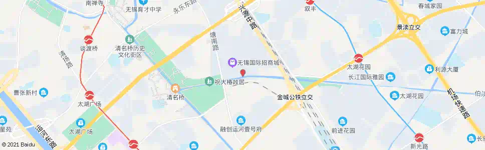无锡招商城横街_公交站地图_无锡公交_妙搜公交查询2025