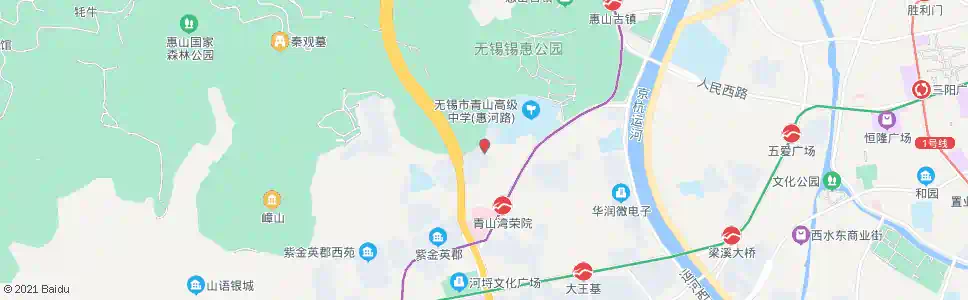 无锡青山支路_公交站地图_无锡公交_妙搜公交查询2025
