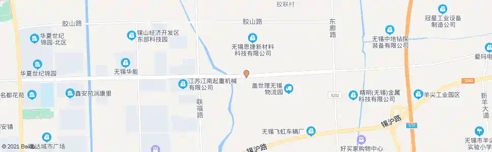 无锡鸿盛路(胶阳路)_公交站地图_无锡公交_妙搜公交查询2025