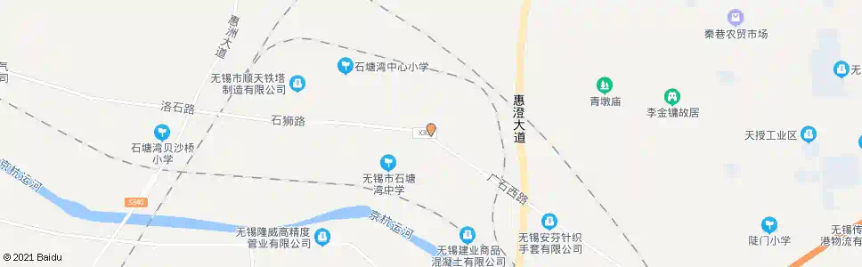 无锡秦家庄_公交站地图_无锡公交_妙搜公交查询2025