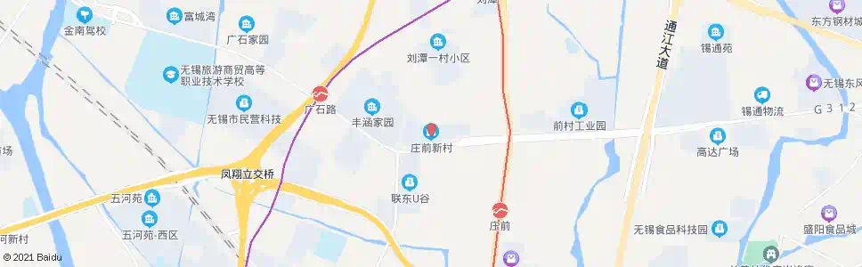 无锡庄前新村_公交站地图_无锡公交_妙搜公交查询2025
