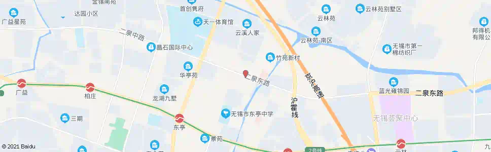 无锡二泉苑_公交站地图_无锡公交_妙搜公交查询2025