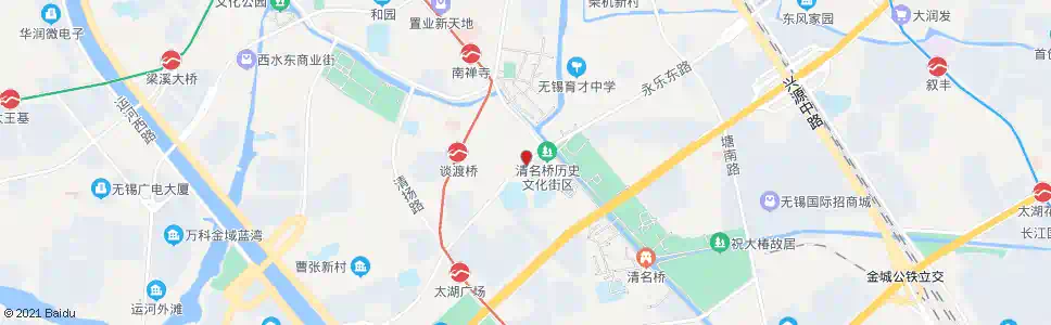 无锡南长街(永乐路)_公交站地图_无锡公交_妙搜公交查询2025