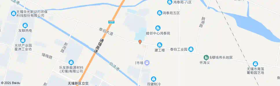 无锡鸿声医院_公交站地图_无锡公交_妙搜公交查询2025