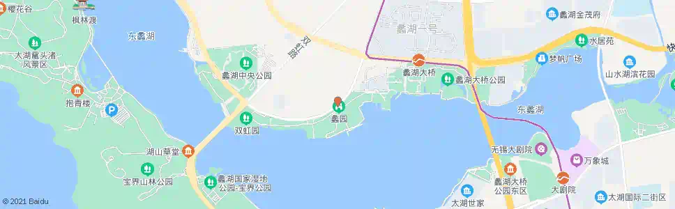 无锡蠡园_公交站地图_无锡公交_妙搜公交查询2025