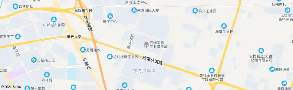 无锡五洲国际工业博览城_公交站地图_无锡公交_妙搜公交查询2025