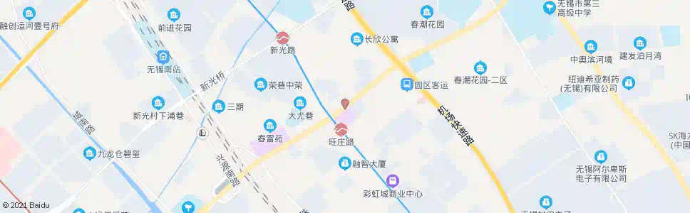 无锡长江北路(旺庄东路_公交站地图_无锡公交_妙搜公交查询2025