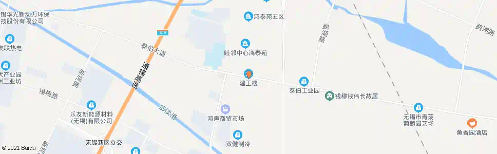 无锡鸿声_公交站地图_无锡公交_妙搜公交查询2025