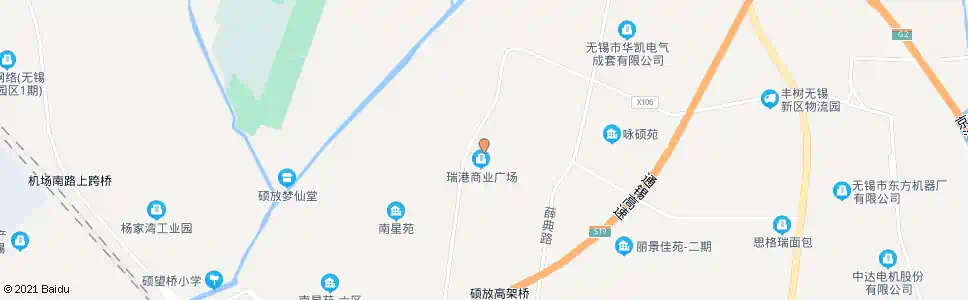 无锡瑞港商业广场_公交站地图_无锡公交_妙搜公交查询2025
